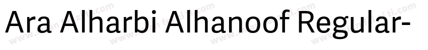 Ara Alharbi Alhanoof Regular字体转换